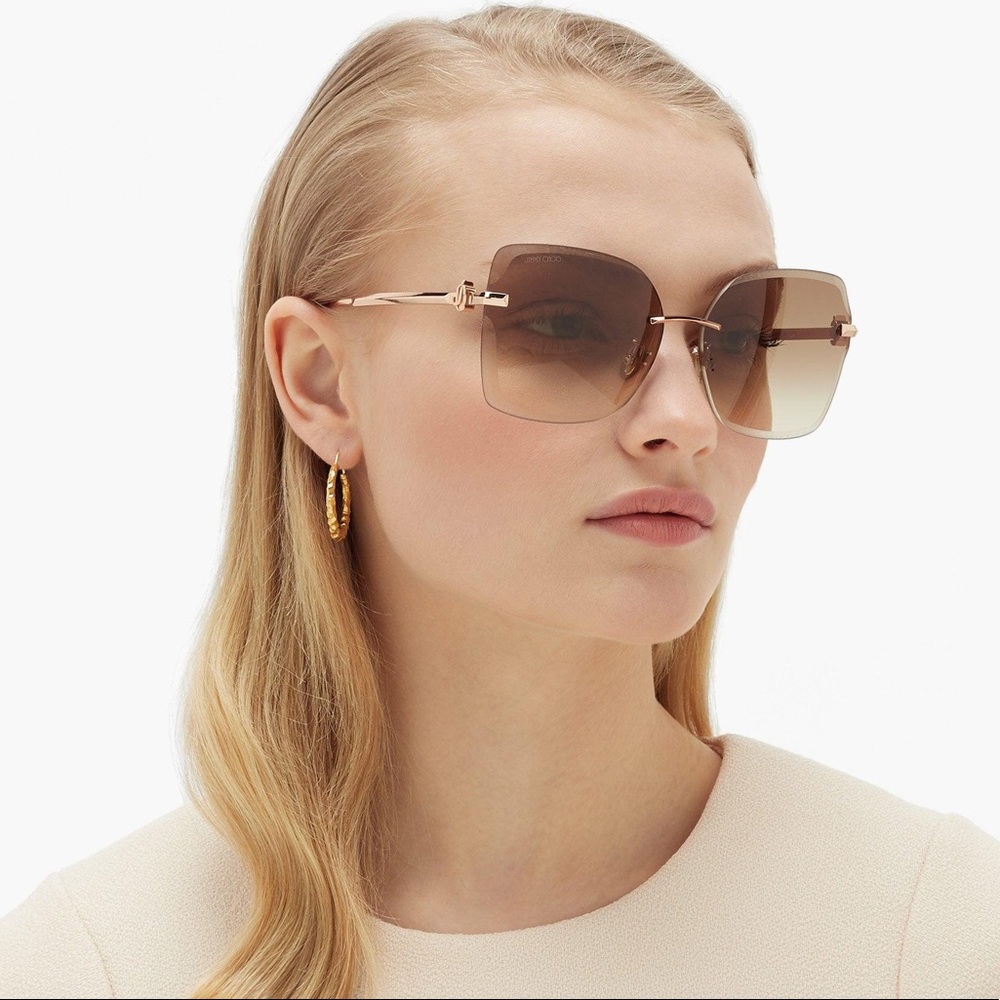 NEW JIMMY CHOO SUNGLASSES JIMMY CHOO CORIN/G/S GREY WOMEN’S EYEWEAR JIMMY CHOO - Picture 7 of 13